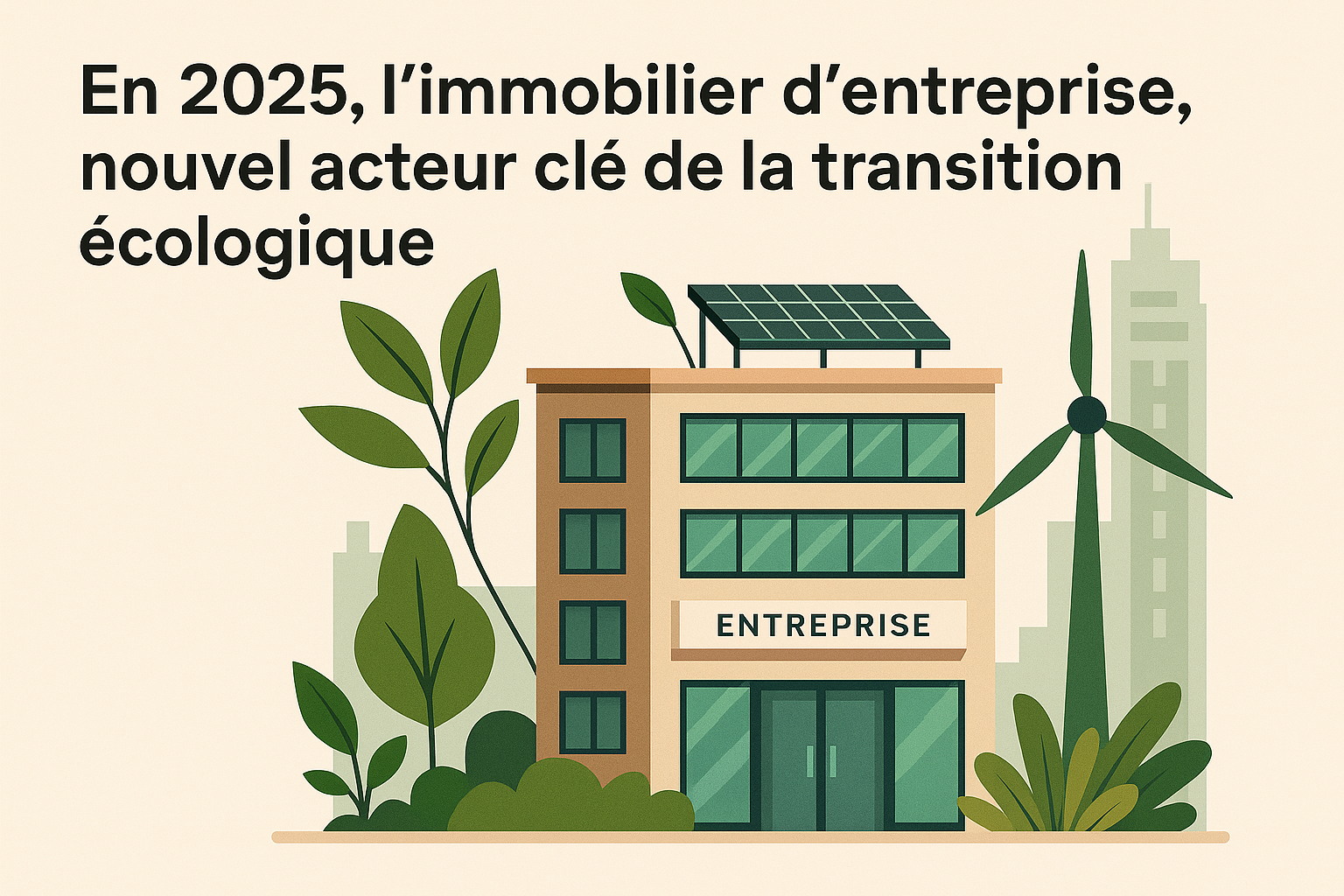 En 2025, l'immobilier d'entreprise, nouvel acteur clé de la transition écologique